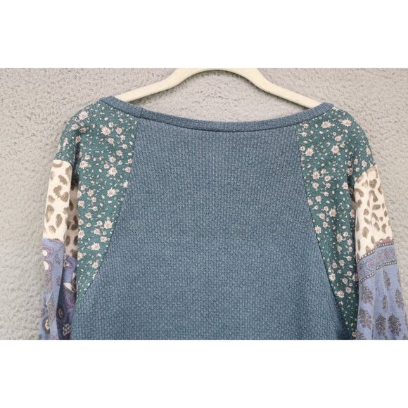 7th Ray Anthropologie Mixed Prints Waffle Knit Tunic-Size Medium-BOHO - Picture 9 of 9